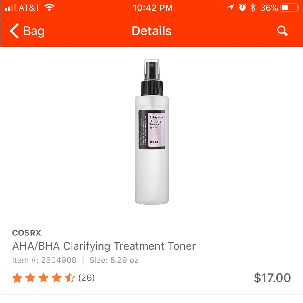 COSRX AHA/BHA Clarifying Treatment Toner